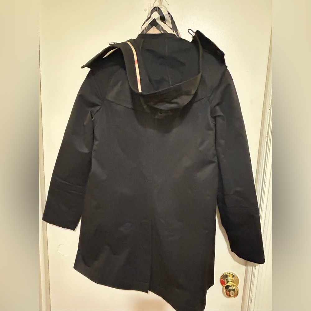 NWT Burberry Brit Bowpark Black Raincoat US 4 - Picture 6 of 9